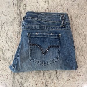 NWOT H.D Boot Cut Low Rise Chain Jean  6